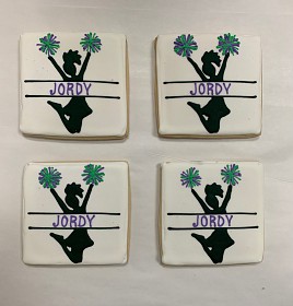 Cheerleader Personalized cookies