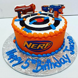 Nerf gun cake