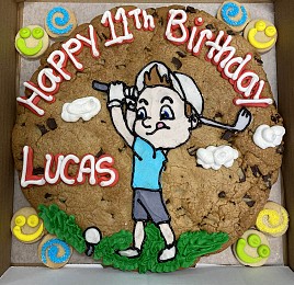 Boy Golfer Cookiegram