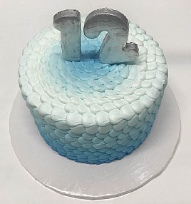 Blue Ombre bubble cake