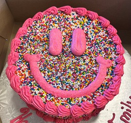 Sprinkle Smile Cake