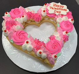 Sugar Cookie Heart Cake