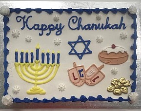 Hanukkah Themed Cake