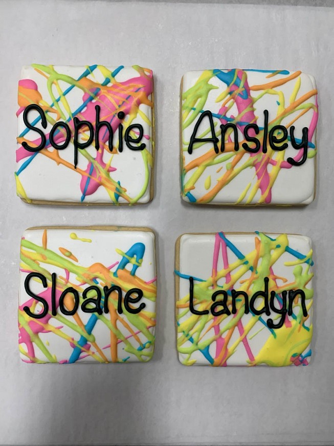 Splatter Paint cookies