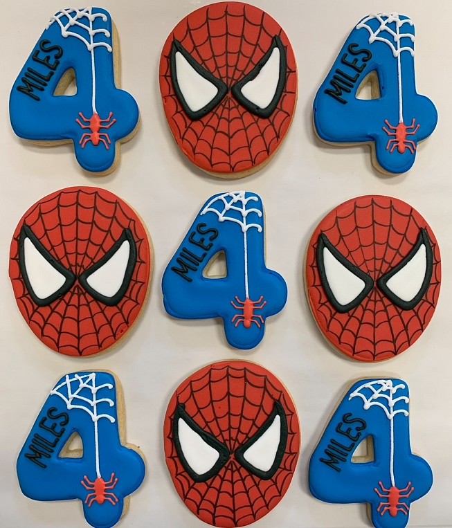 Spiderman cookies