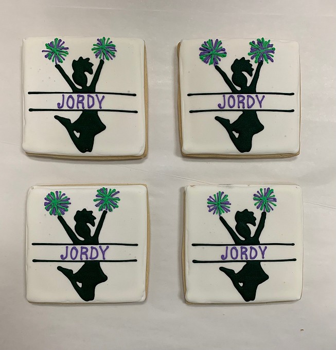 Cheerleader Personalized cookies