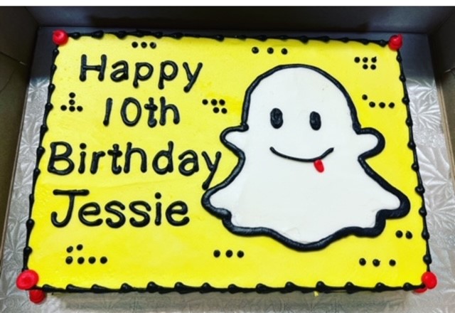 Snapchat cake