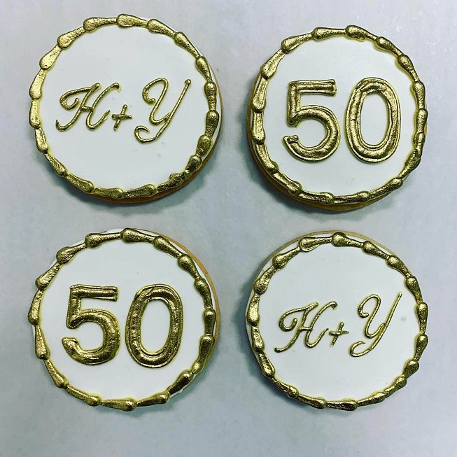 50th birthday gold