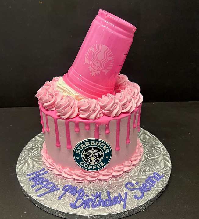 Starbucks Drip Cake