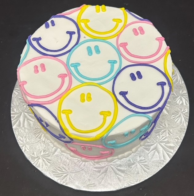 Happy face cake
